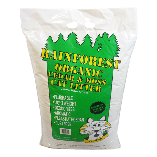 Rainforest Cedar & Moss Cat Litter 1 Cu Ft., All for Cats, Cat