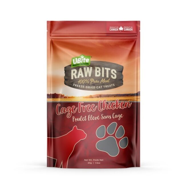 UBITE RAW BITS Chicken Breast Cat Treats 45g