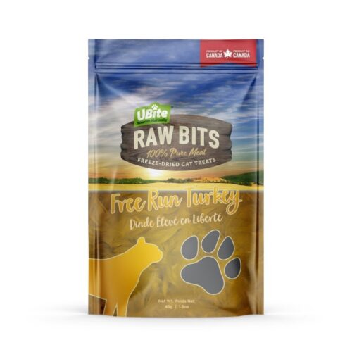 UBITE RAW BITS Turkey Breast Cat Treats 45g