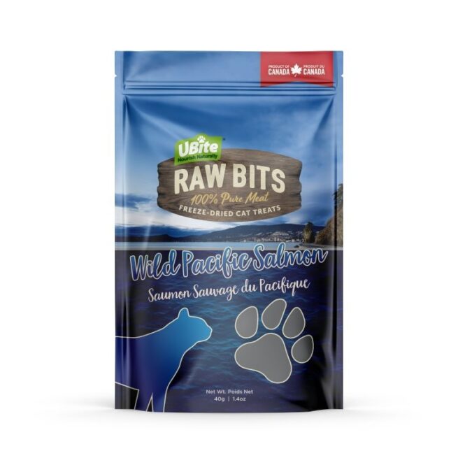 UBITE RAW BITS Salmon Cat Treats 45g