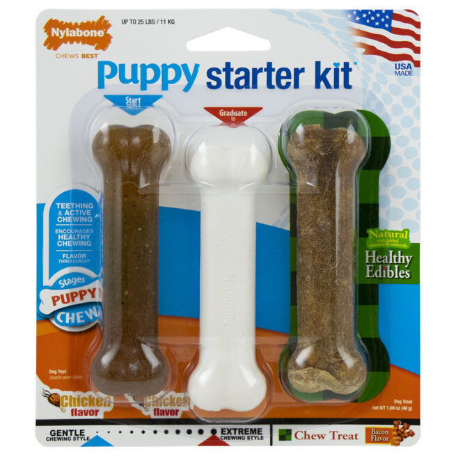 Nylabone Starter Kit Bone Regular 3PK | Puppy