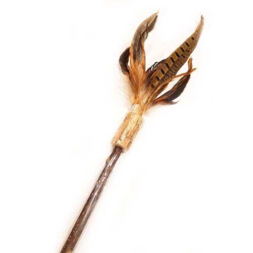 DefinePlanet Cat Feathers on Silver Vine Wand