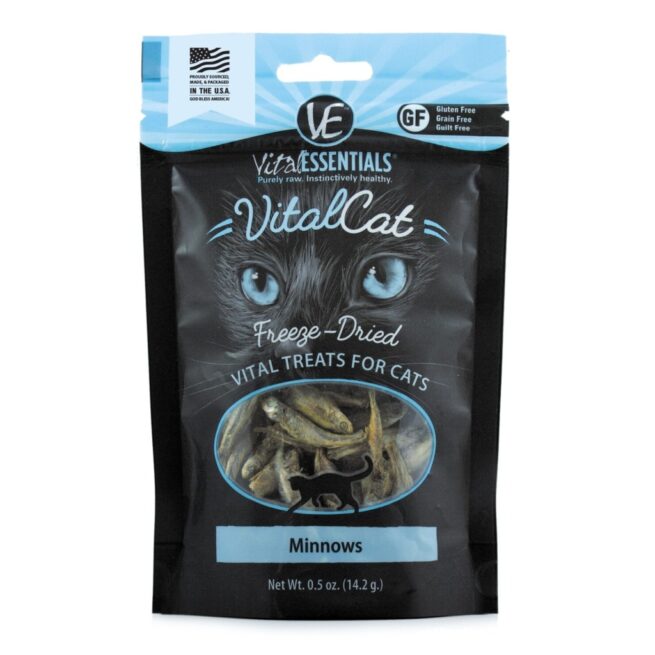 Vital Essentials Minnows Freeze-Dried Grain Free Treats, 0.5 oz