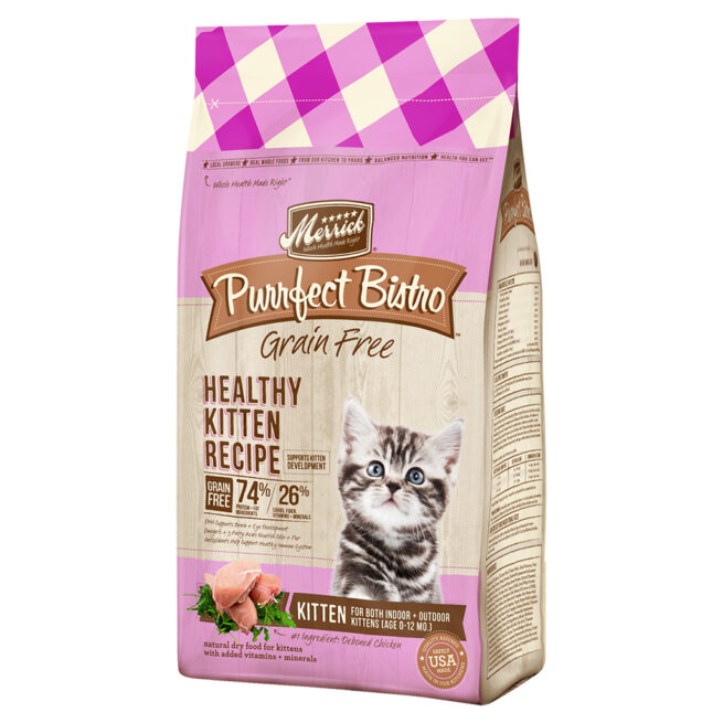Merrick Purrfect Bistro Real Chicken Healthy Kitten Recipe 4LB