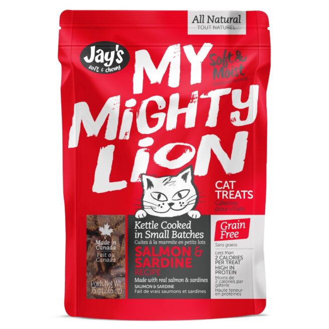 Jay's My Mighty Lion Salmon 75GM Cat Treats