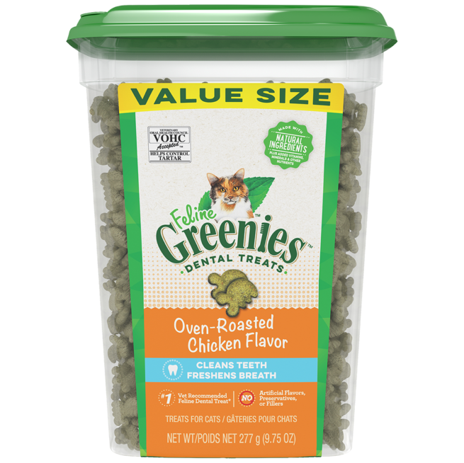 Greenies Feline Dental Oven Roasted Chicken 9.75 OZ