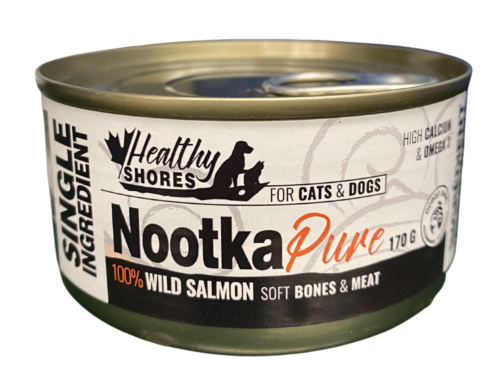 HEALTHY SHORES Salmon & Bones Dog & Cat Food 170g