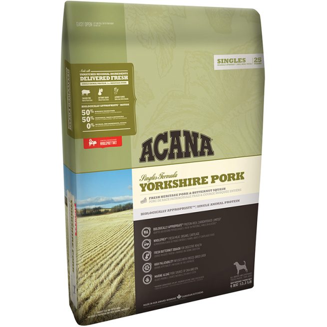 Acana Singles Yorkshire Pork Dog Food 2kg