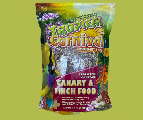BROWNS CANARY AND FINCH TROPICAL CARNIVAL 1.5LBS