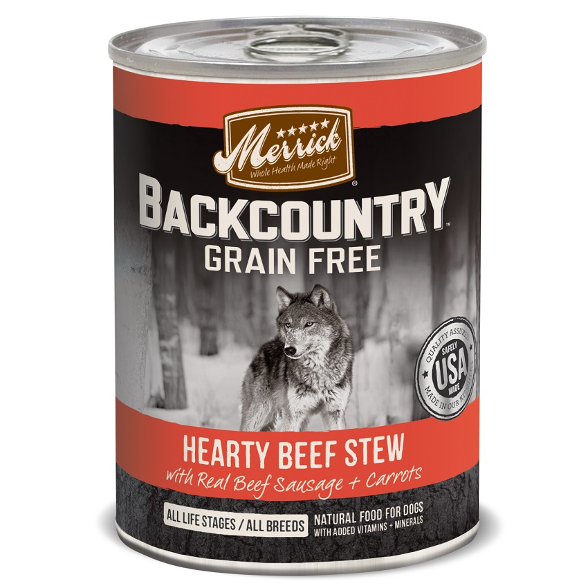 Merrick Backcountry Campfire Beef Stew 12 12.7OZ All for Dogs Dog and Puppy Food Merrick Dog Food All For Pets