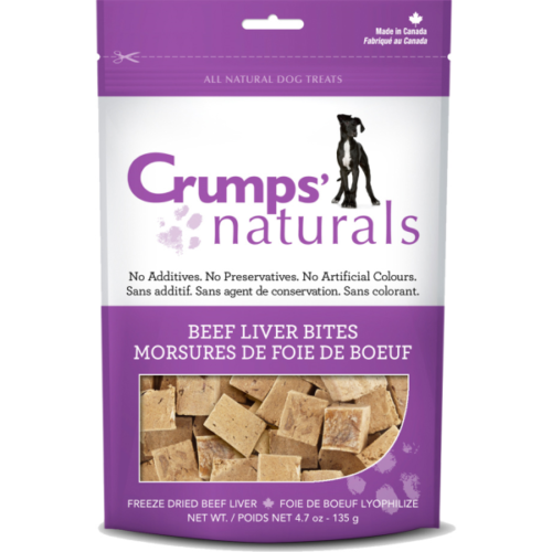 Crumps' Naturals Dog Beef Liver Bites 4.7 oz