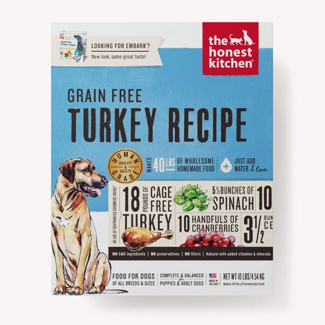 Honest Kitchen Dehydrated Grain Free Turkey Recipe
