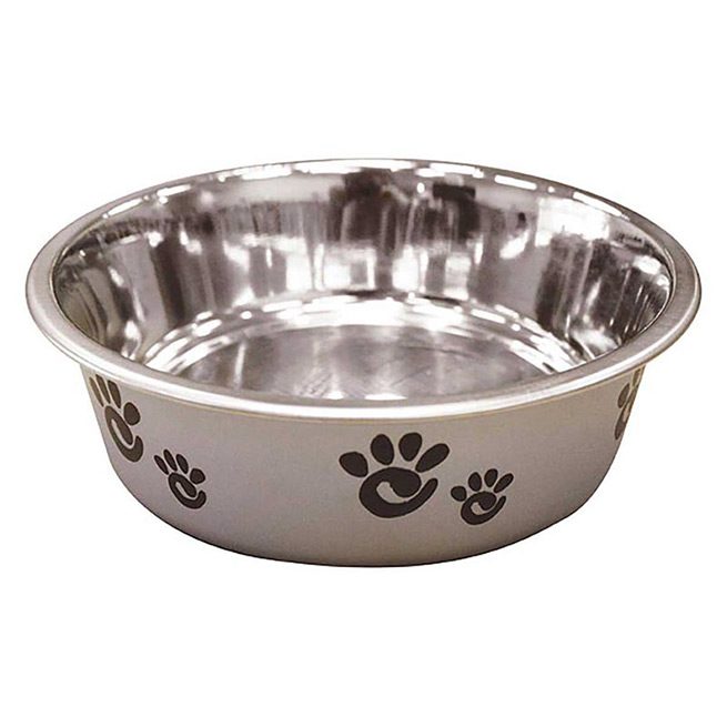 Dog-Supply-Barcelona-Bowl-Pearlized-Silver-16OZ