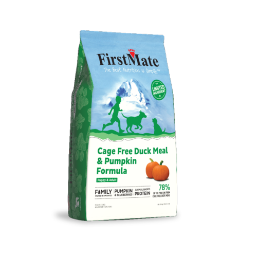 FirstMate Cage Free Duck Meal & Pumpkin Formula 25 LBS