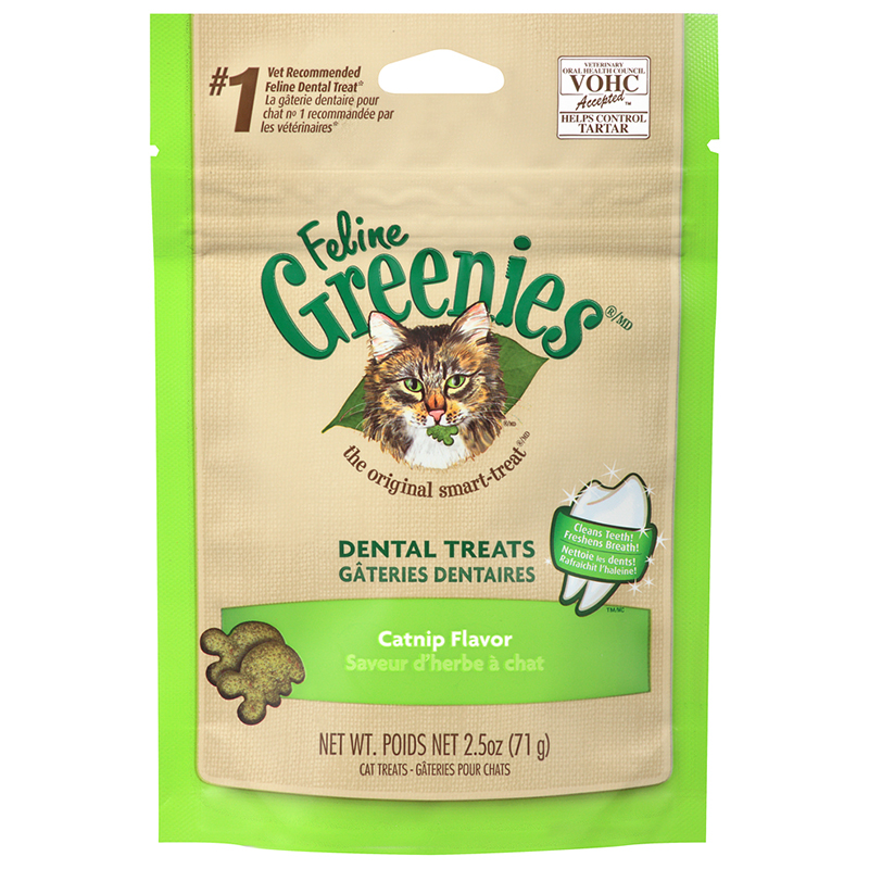 Feline Greenies Dental Catnip Flavor 4.6 OZ, All for Cats, Cat Treats