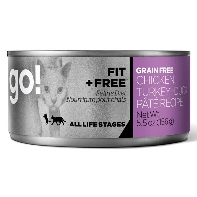 Cat-Food-Go-Fit-Free-Grain-Free-Chicken-Turkey-Duck-Pate-24-5.5OZ