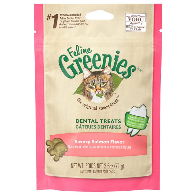 Cat-Treats-Greenies-Feline-Dental-Savory-Salmon-2.5OZ