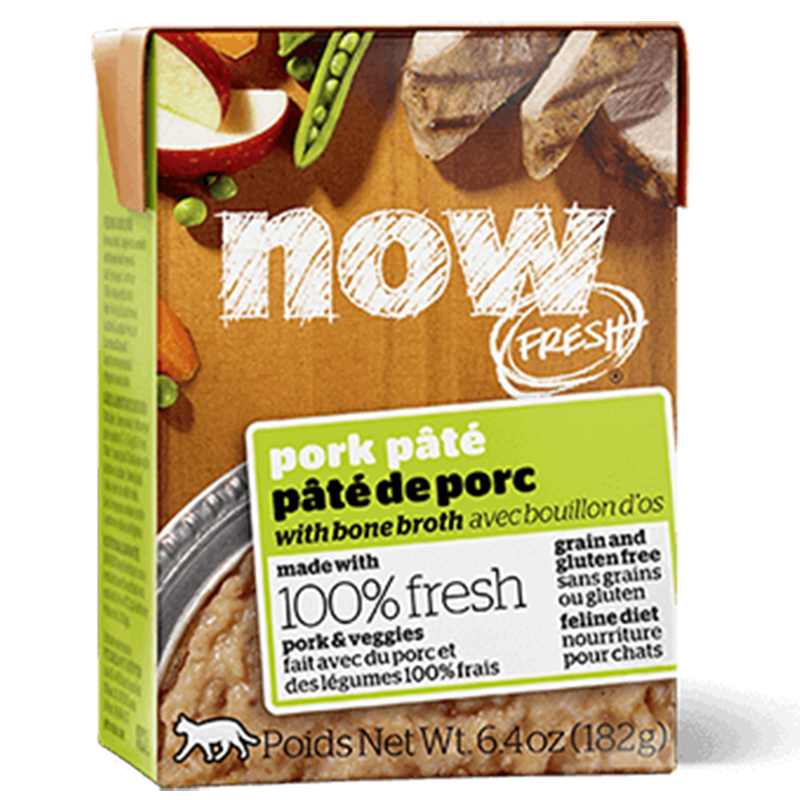 Now Fresh Grain Free Pork P t with Bone Broth 6.4OZ All for Cats