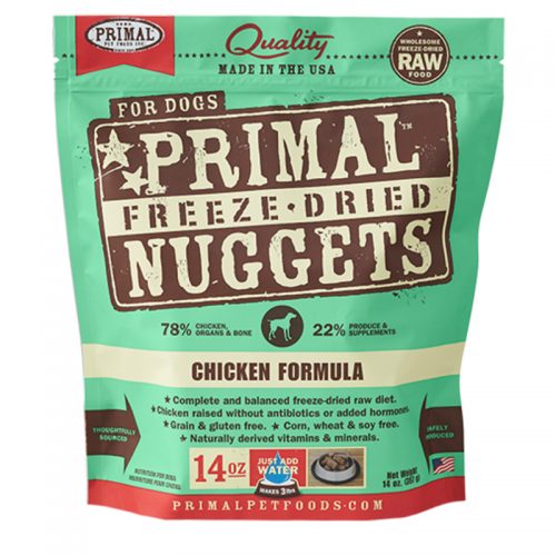 Primal Raw Freeze-Dried Canine Chicken Nuggets 3lb