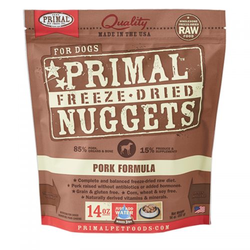 Primal Raw Freeze-Dried Canine Pork Nuggets 3lb
