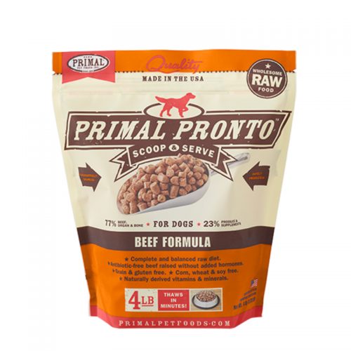 Primal Raw Frozen Canine Beef Pronto Formula 12oz