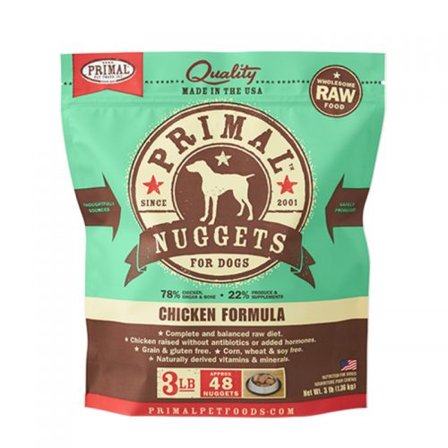 Primal Raw Frozen Canine Chicken Patties 6lb