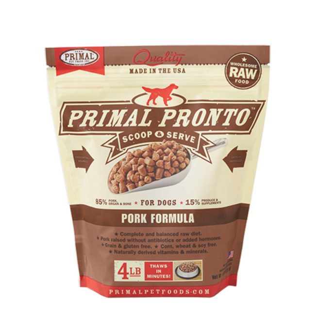 Primal Raw Frozen Canine Pork Pronto Formula
