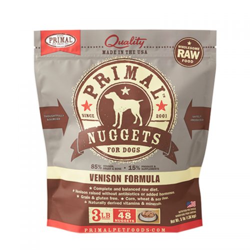 Primal Raw Frozen Canine Venison Patties 6lb
