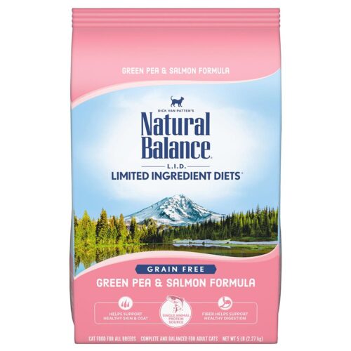 Natural Balance LID Cat Salmon & Green Pea 5LB (New Bag)