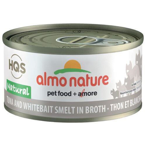 Almo Nature Tuna & Whitebait Smelt in Broth 70GM