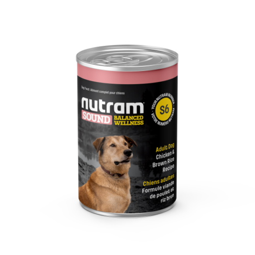 Nutram Sound Dog S6 Balanced Wellness Adult 369g Can