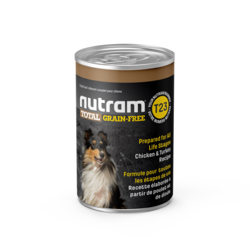 Nutram Total Dog T23 GF Chicken & Turkey 369g Can