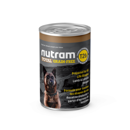 Nutram Total Dog T26 Grain-Free Lamb & Lentils 369g Can