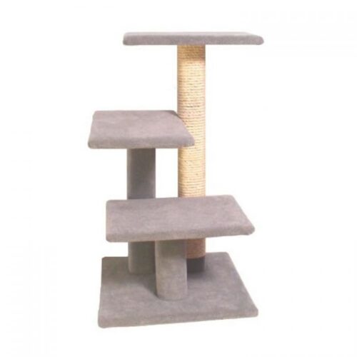 Cat Scratcher TomCat 3 Step Platform Scratching Post with Sisal [3.5'] (Assorted Colours)